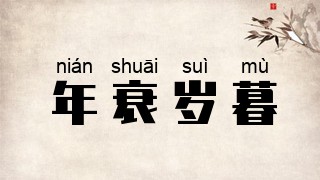 年衰岁暮