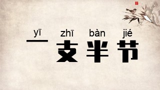一支半节