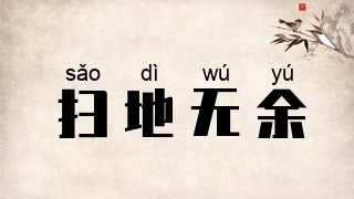 扫地无余