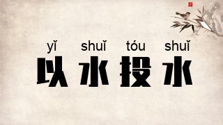 以水投水