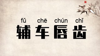 辅车唇齿