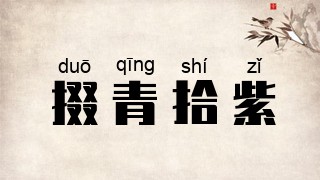 掇青拾紫