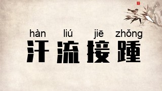 汗流接踵