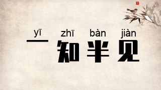 一知半见