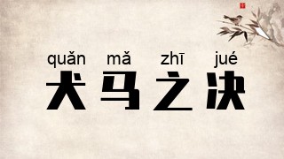 犬马之决