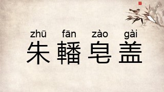 朱轓皂盖