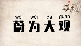 蔚为大观