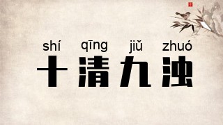 十清九浊