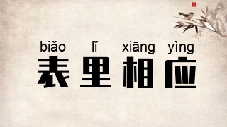 表里相应