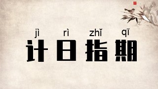 计日指期