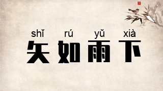 矢如雨下