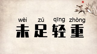 未足轻重