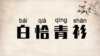 白恰青衫