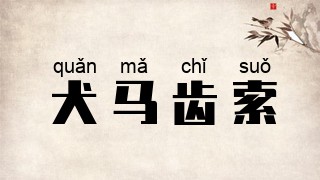 犬马齿索
