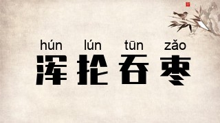 浑抡吞枣