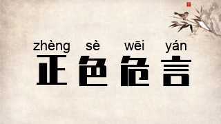 正色危言