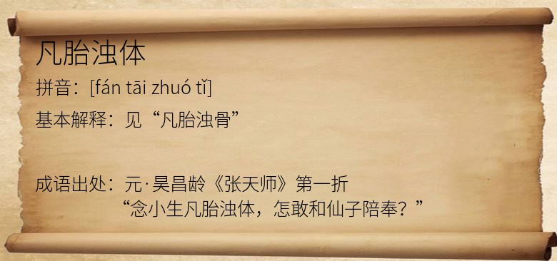凡胎浊体