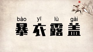 暴衣露盖