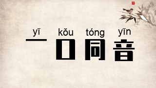 一口同音