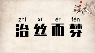 治丝而棼