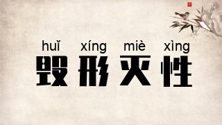 毁形灭性