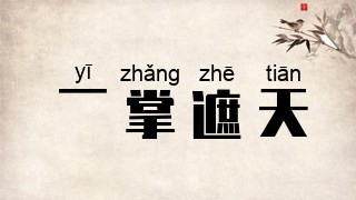 一掌遮天