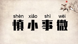 慎小事微