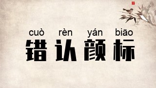 错认颜标