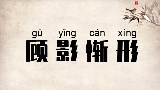 顾影惭形