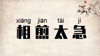 相煎太急