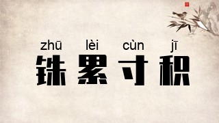 铢累寸积