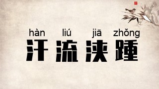 汗流浃踵
