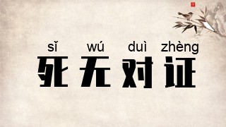 死无对证