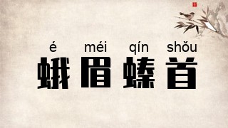 蛾眉螓首