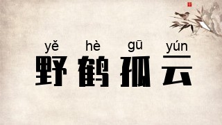 野鹤孤云