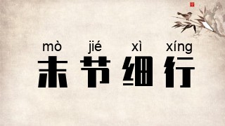 末节细行