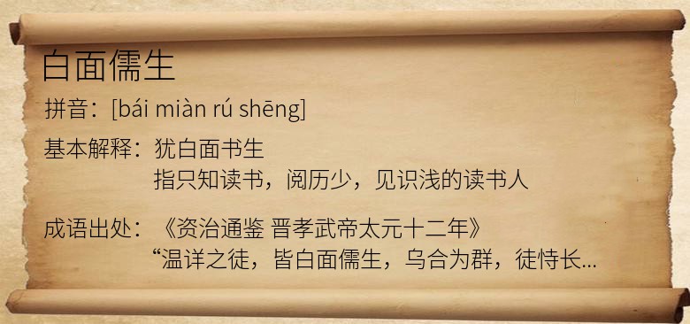 白面儒生