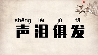 声泪俱发