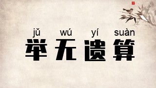 举无遗算