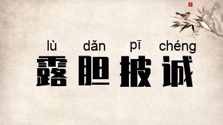 露胆披诚