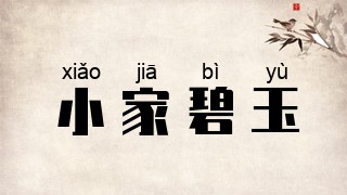 小家碧玉
