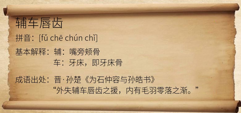 辅车唇齿