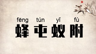 蜂屯蚁附