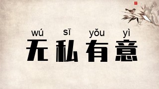 无私有意