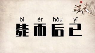 毙而后已