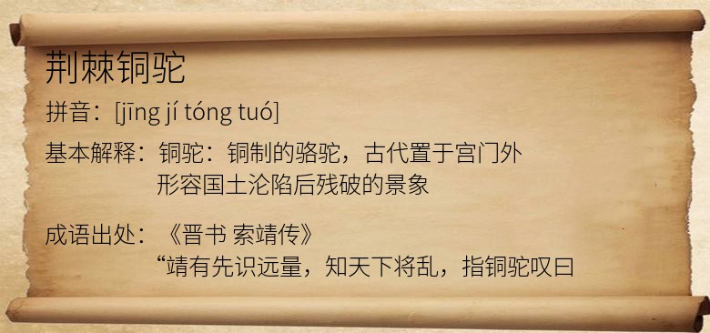 荆棘铜驼