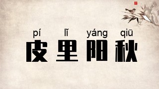 皮里阳秋