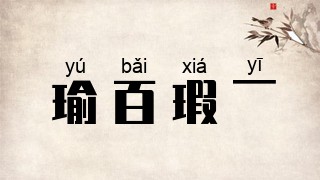 瑜百瑕一