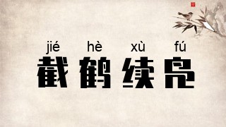 截鹤续凫