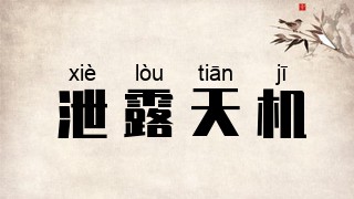 泄露天机